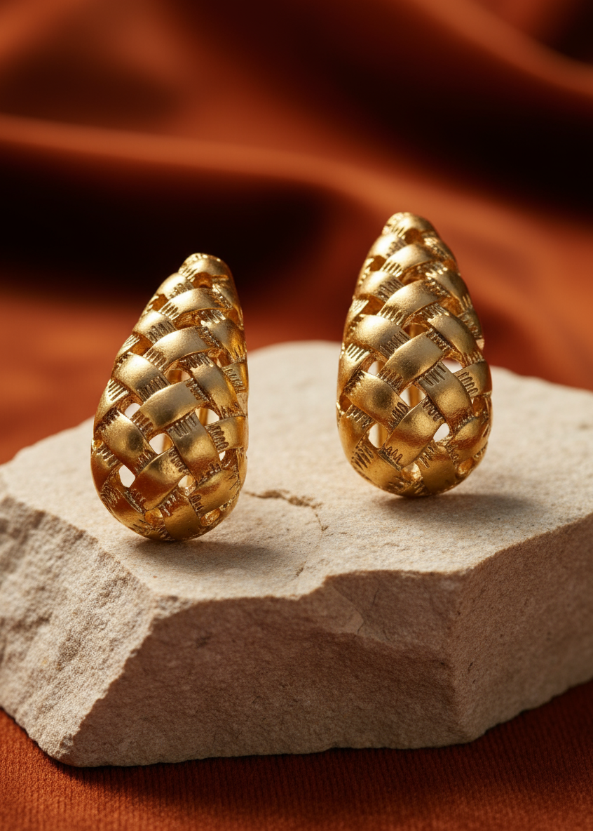 Gilded Weave Drops