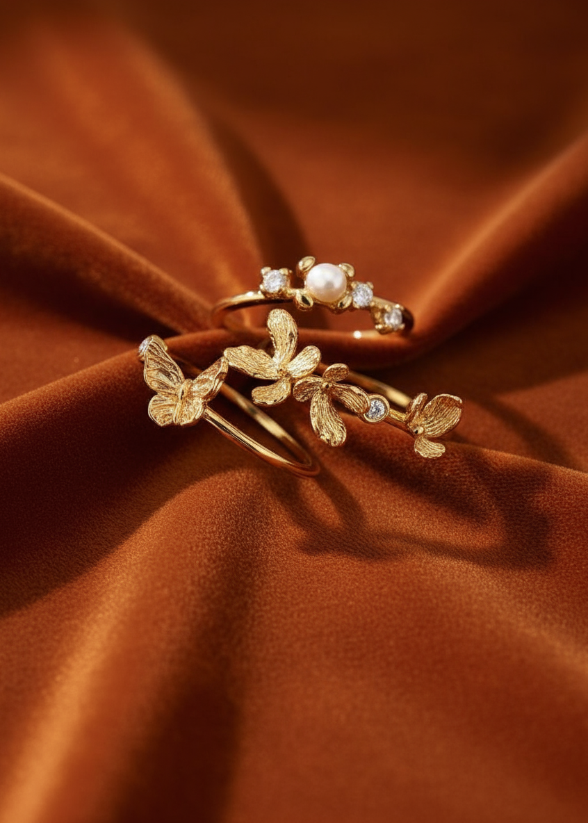 Butterfly Dusk Ring Set