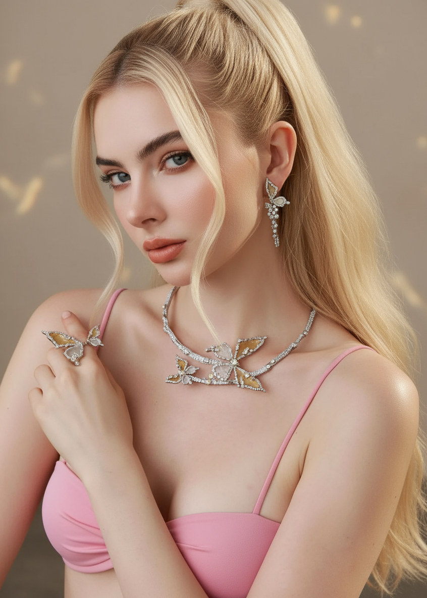 Butterfly Bloom Poppy Ring