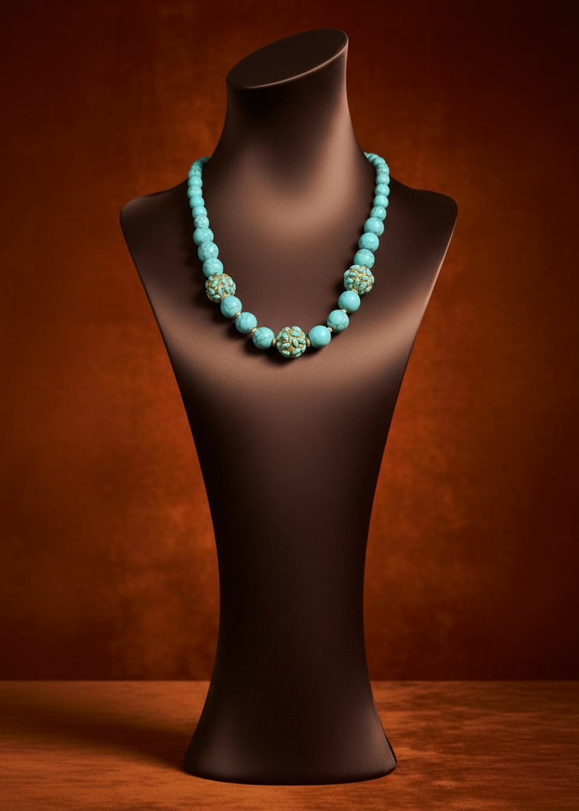 Turquoise Petal Crest