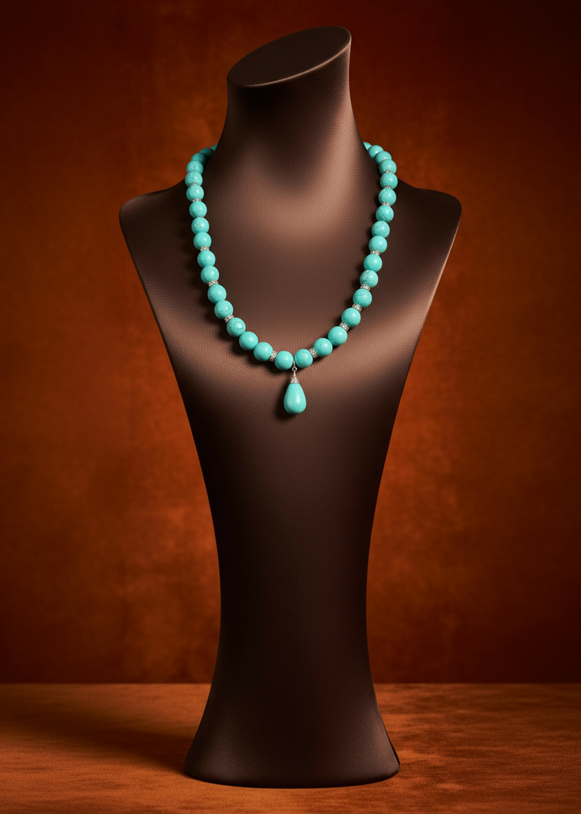 Turquoise Drop Necklace