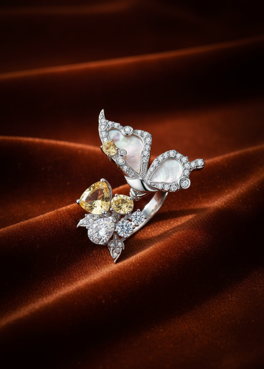 Butterfly Bloom Daisy Ring