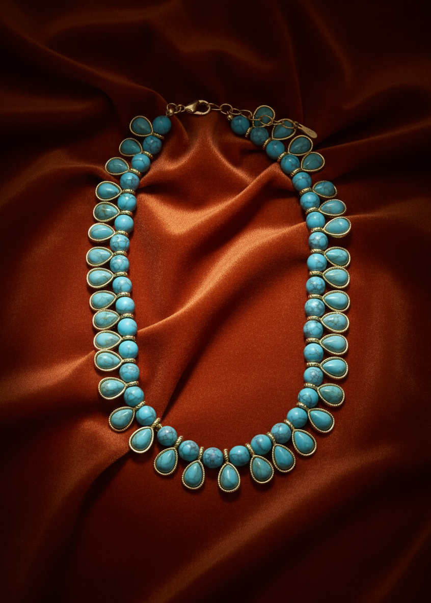 Turquoise Bloom Collar