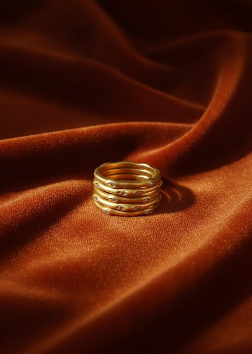 GOLDEN HOUR TIDE CREST RING