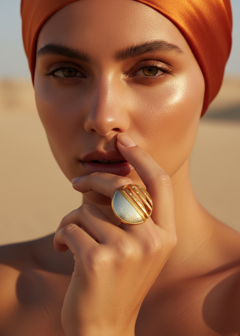 GOLDEN HOUR CELESTIAL ARC RING
