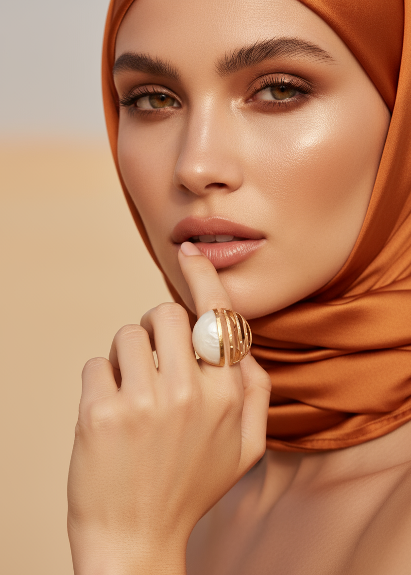 GOLDEN HOUR CELESTIAL ARC RING