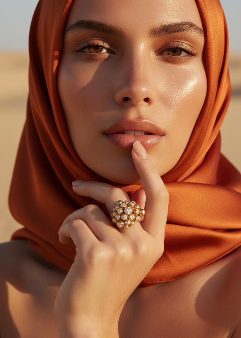 GOLDEN HOUR HALO DRIFT RING