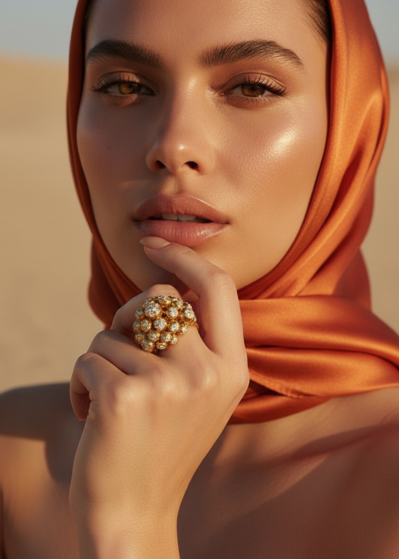 GOLDEN HOUR HALO DRIFT RING