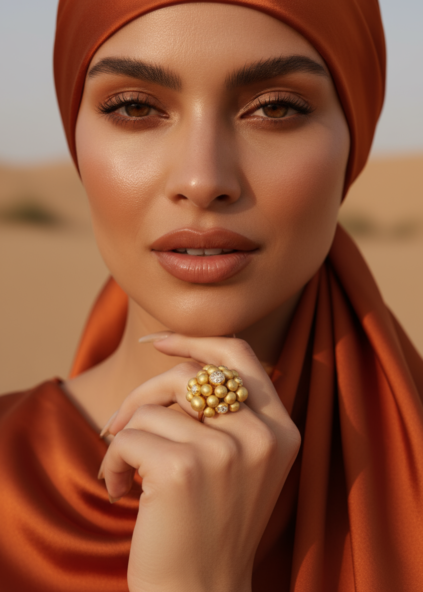 GOLDEN HOUR HALO DRIFT RING