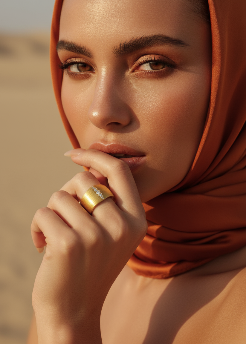 GOLDEN HOUR RAY RING