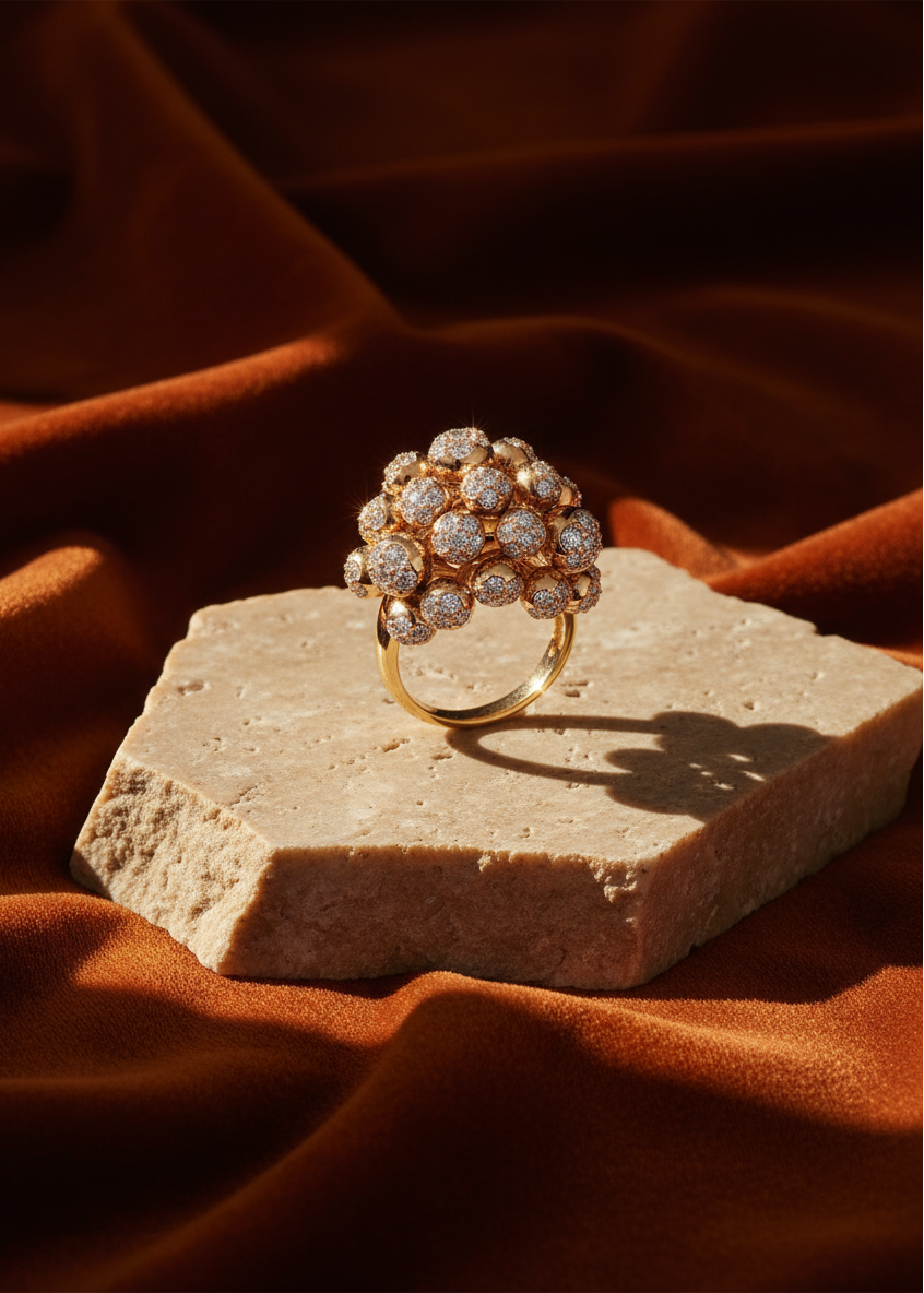 GOLDEN HOUR HALO DRIFT RING