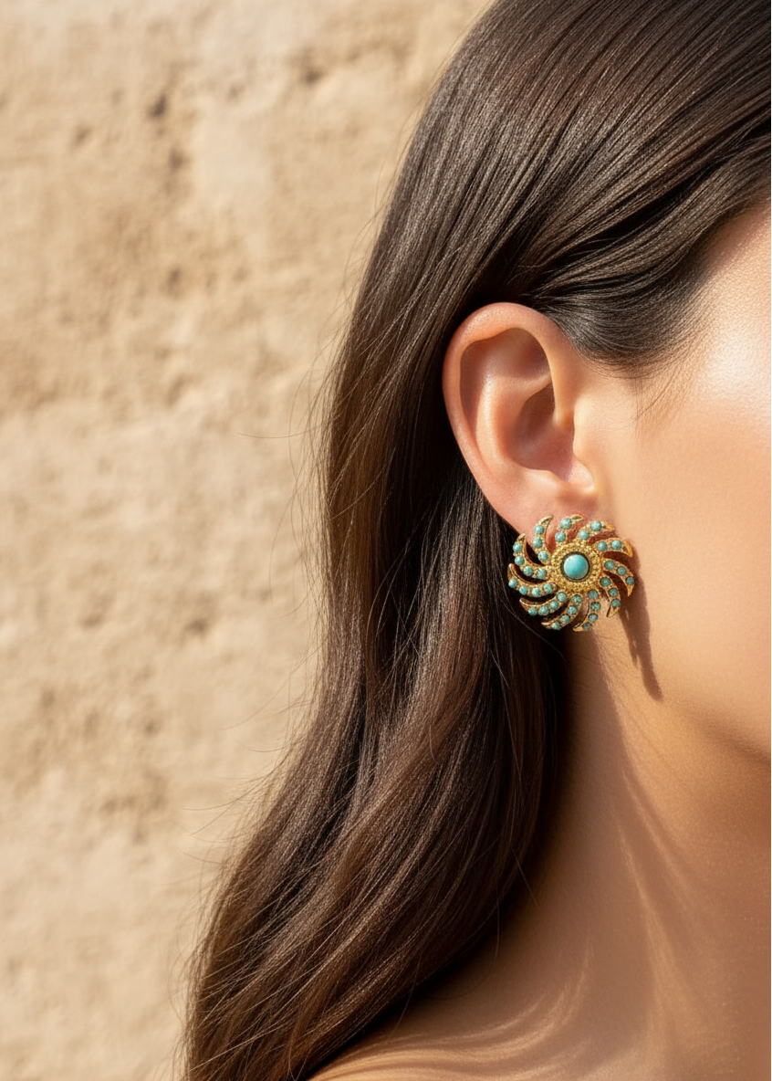 Solstice Crest Studs