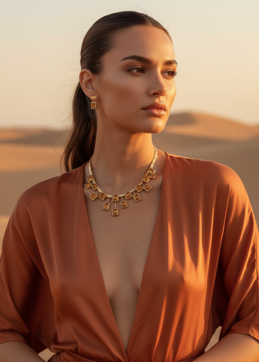 Sahara Frame Necklace