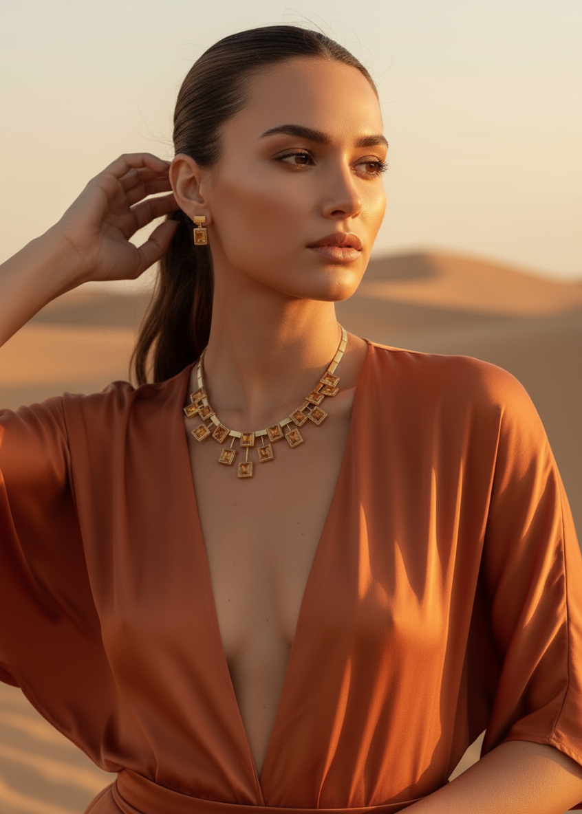 Sahara Frame Necklace