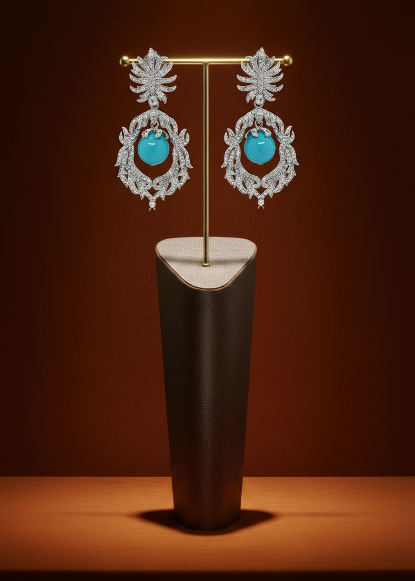 Turquoise Halo Drops