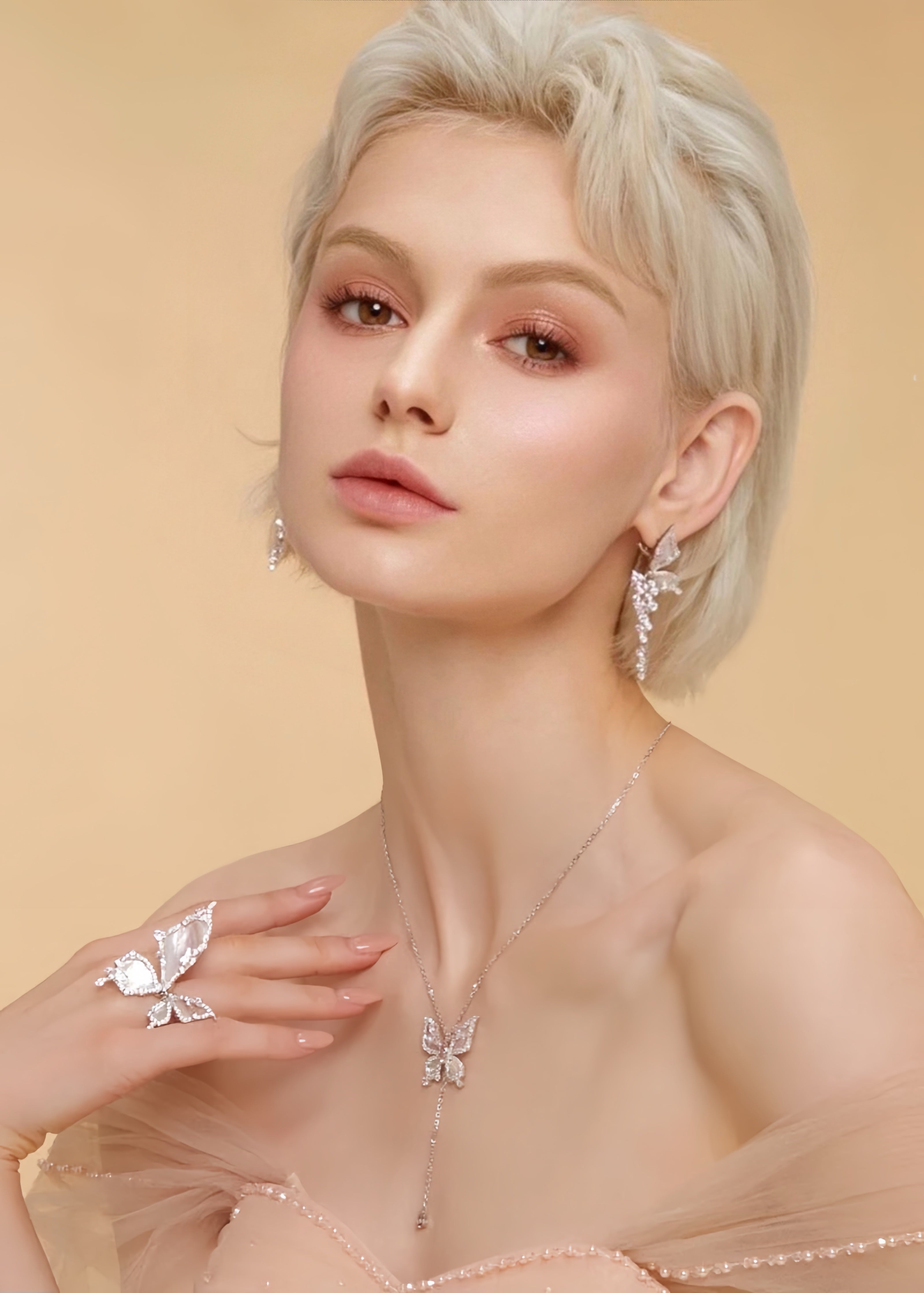 Butterfly Bloom Y Necklace