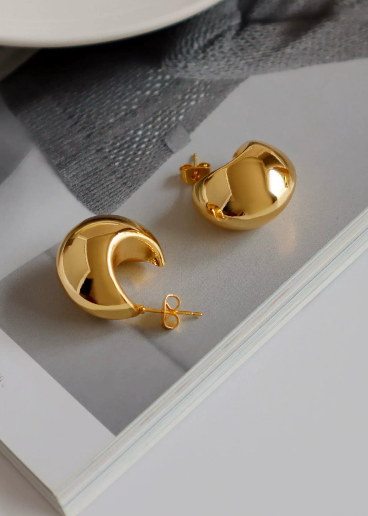 Luna Dome Studs