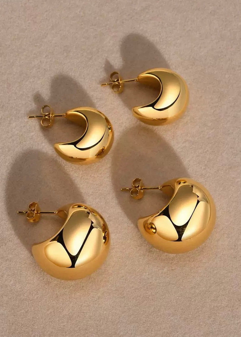 Luna Dome Studs