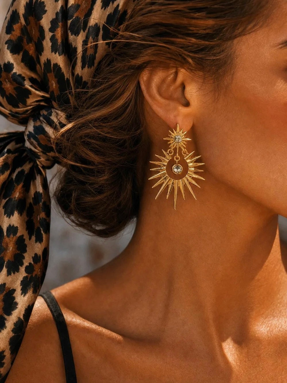 Sunburst Drop Earrings
