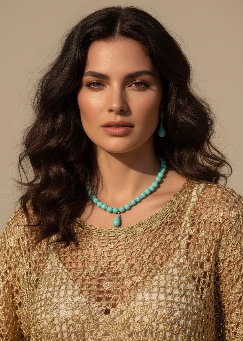 Turquoise Drop Necklace