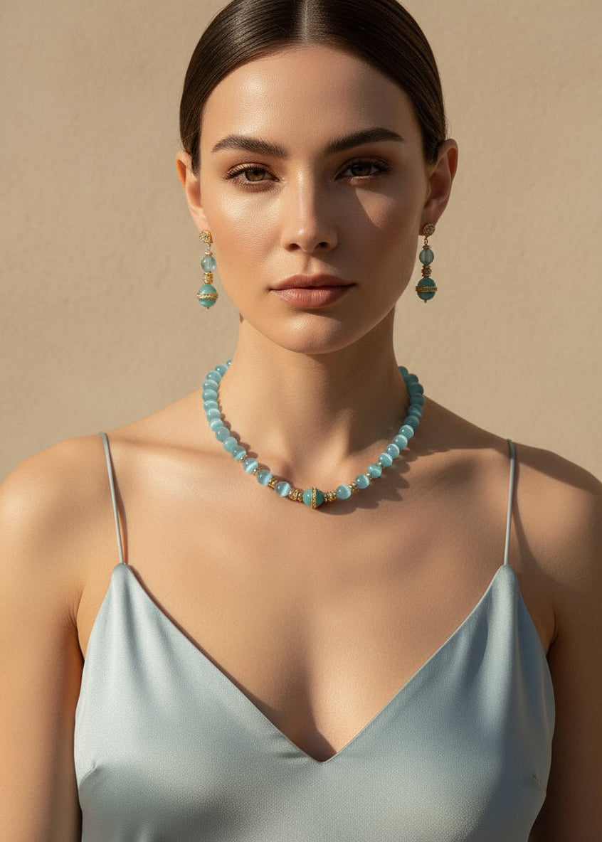 Celeste Cat-Eye Strand
