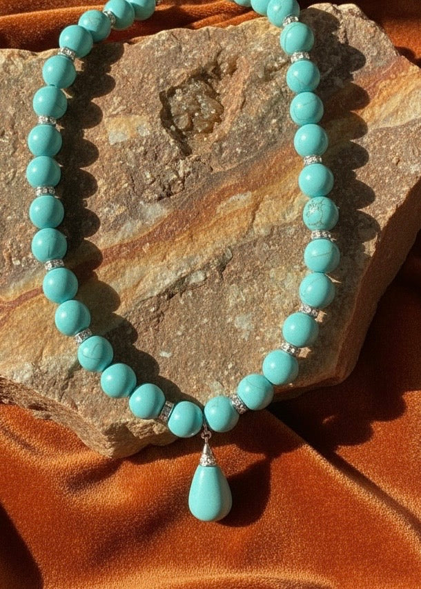 Turquoise Drop Necklace