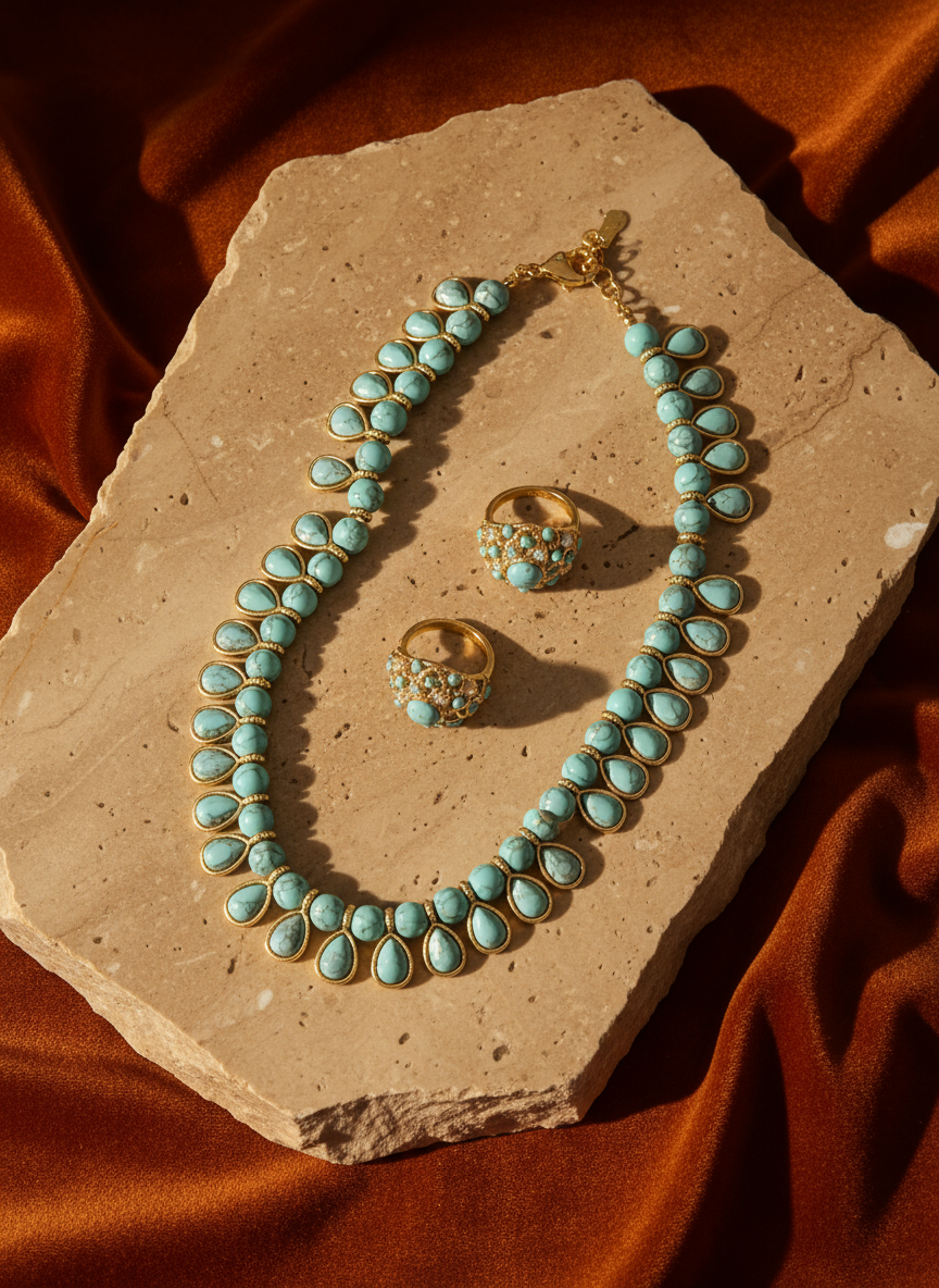 Turquoise Bloom Collar