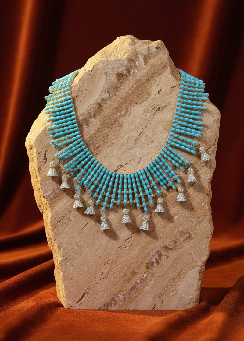 Azure Fringe Collar