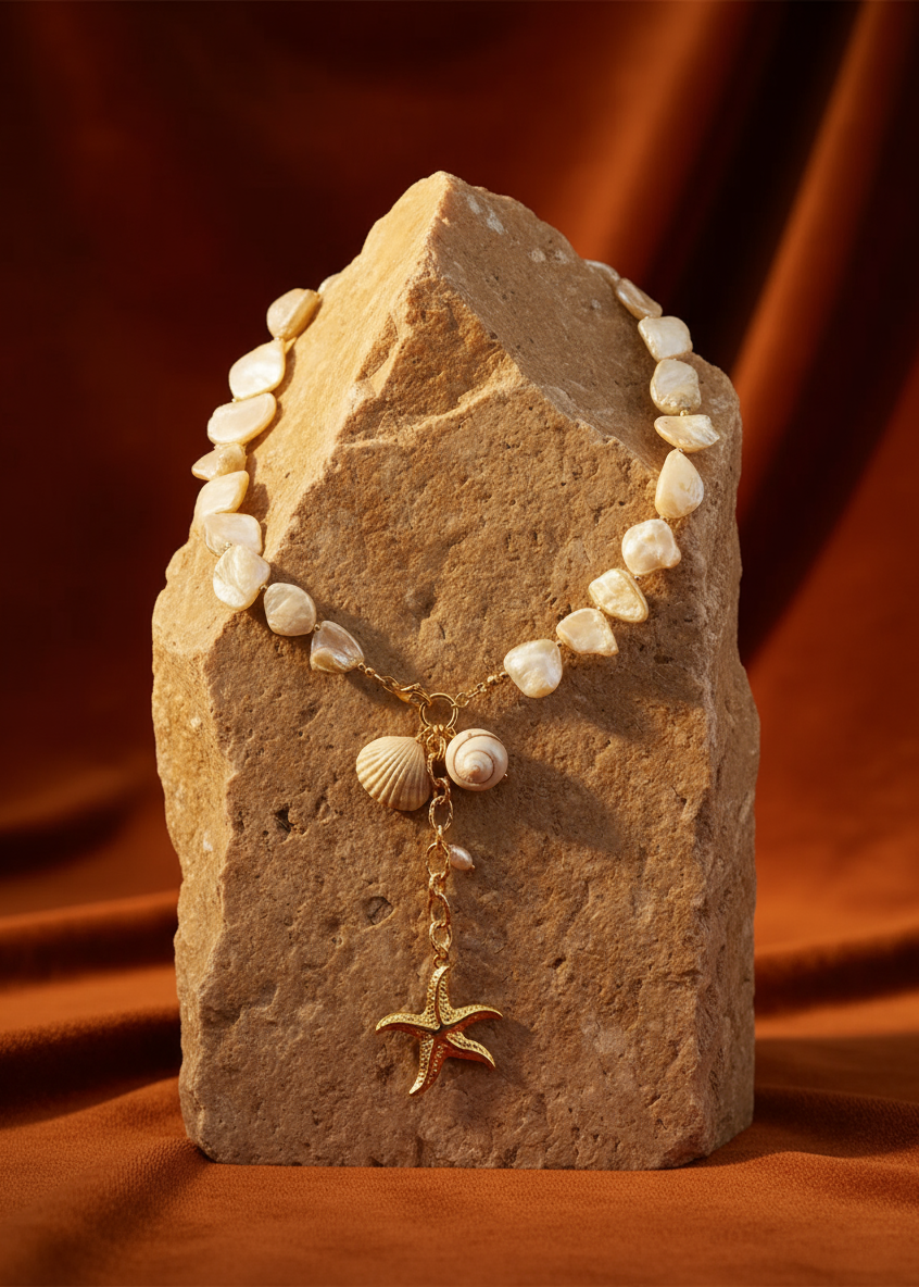 Shell Reverie Drop Necklace