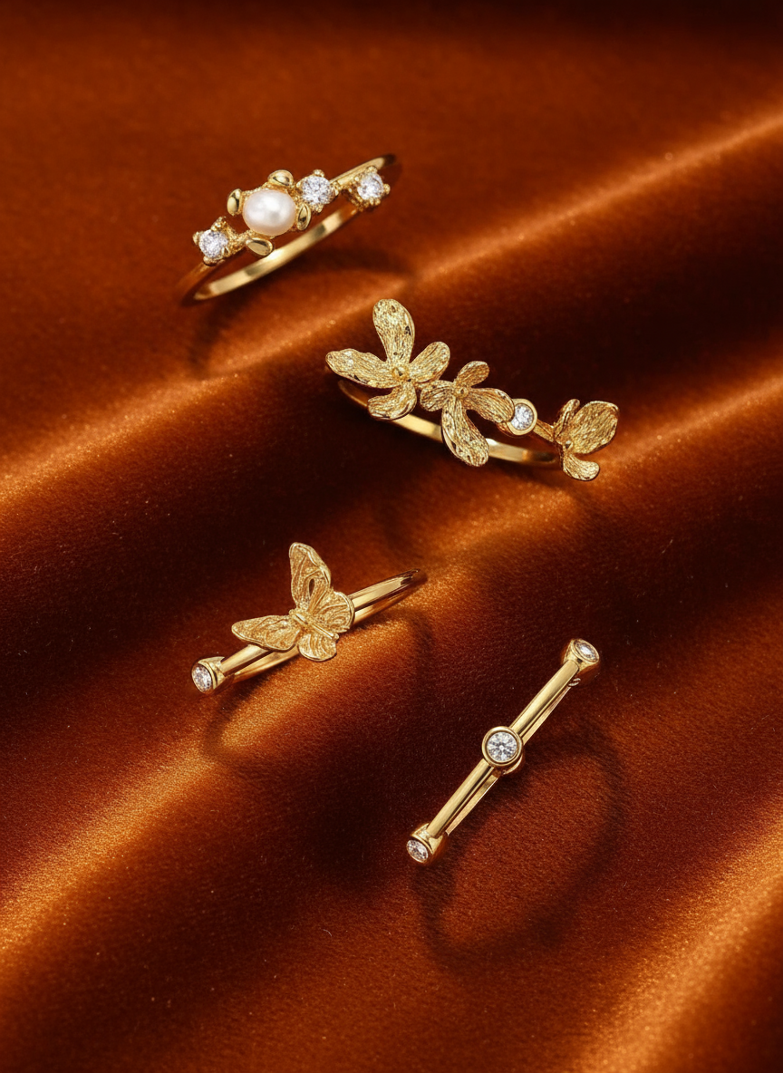 Butterfly Dusk Ring Set