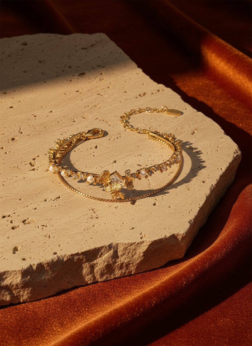 Butterfly Dusk Chain Cuff