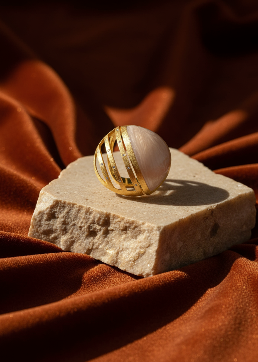 GOLDEN HOUR CELESTIAL ARC RING