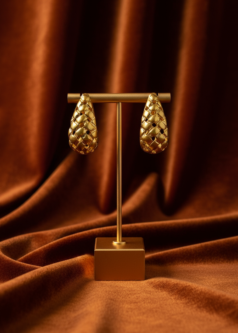 Gilded Weave Drops