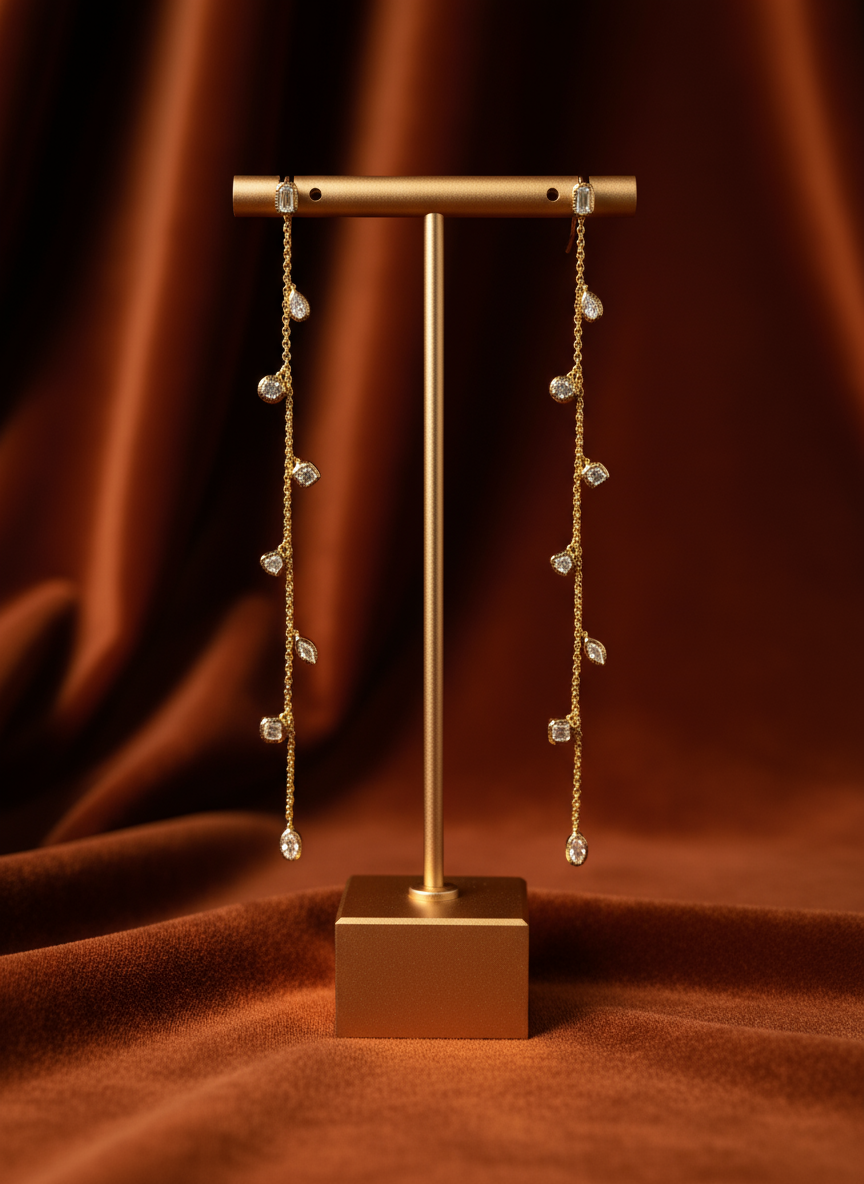 GOLDEN HOUR STELLAR CASCADE EARRINGS