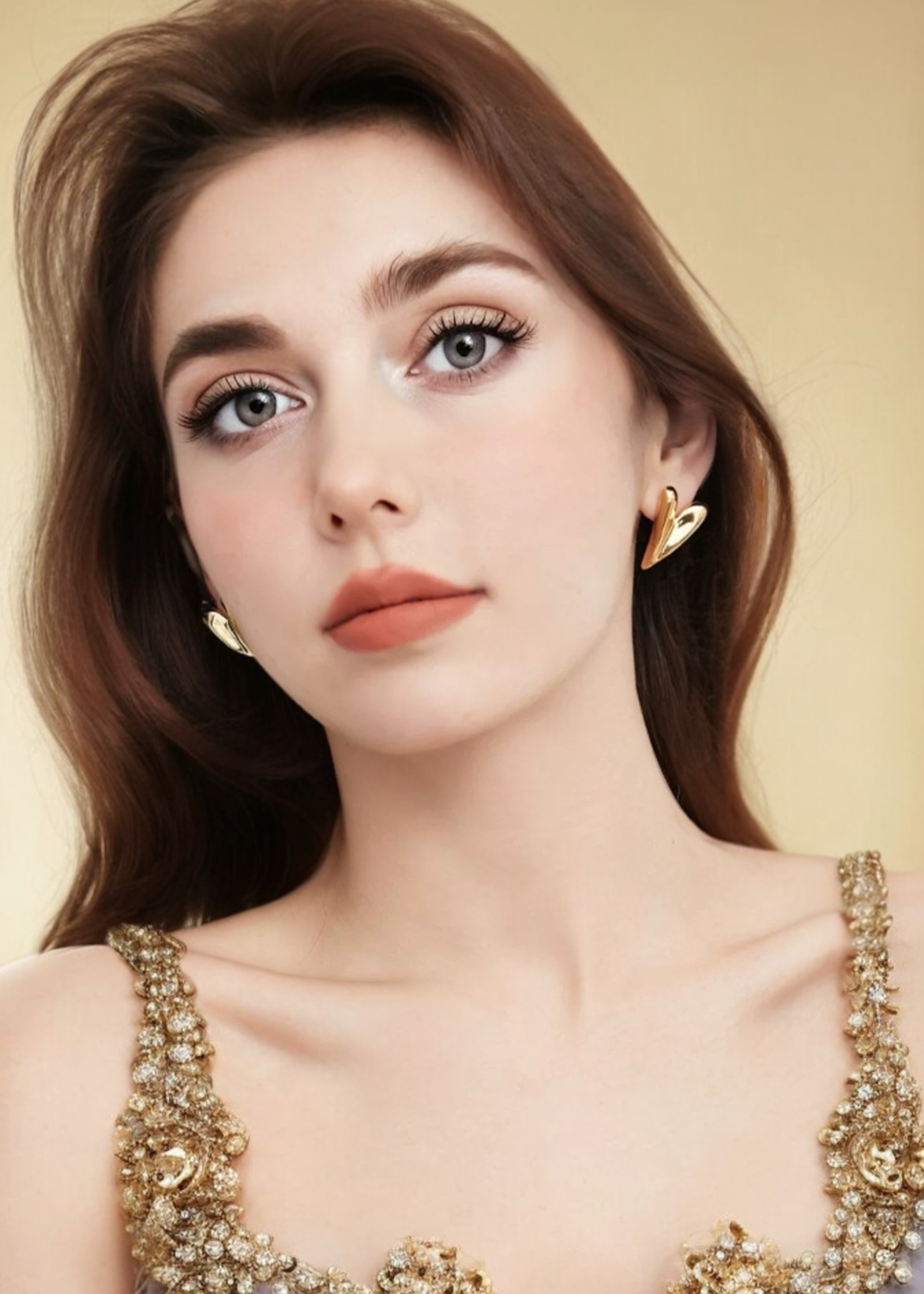 Halo Heart Studs