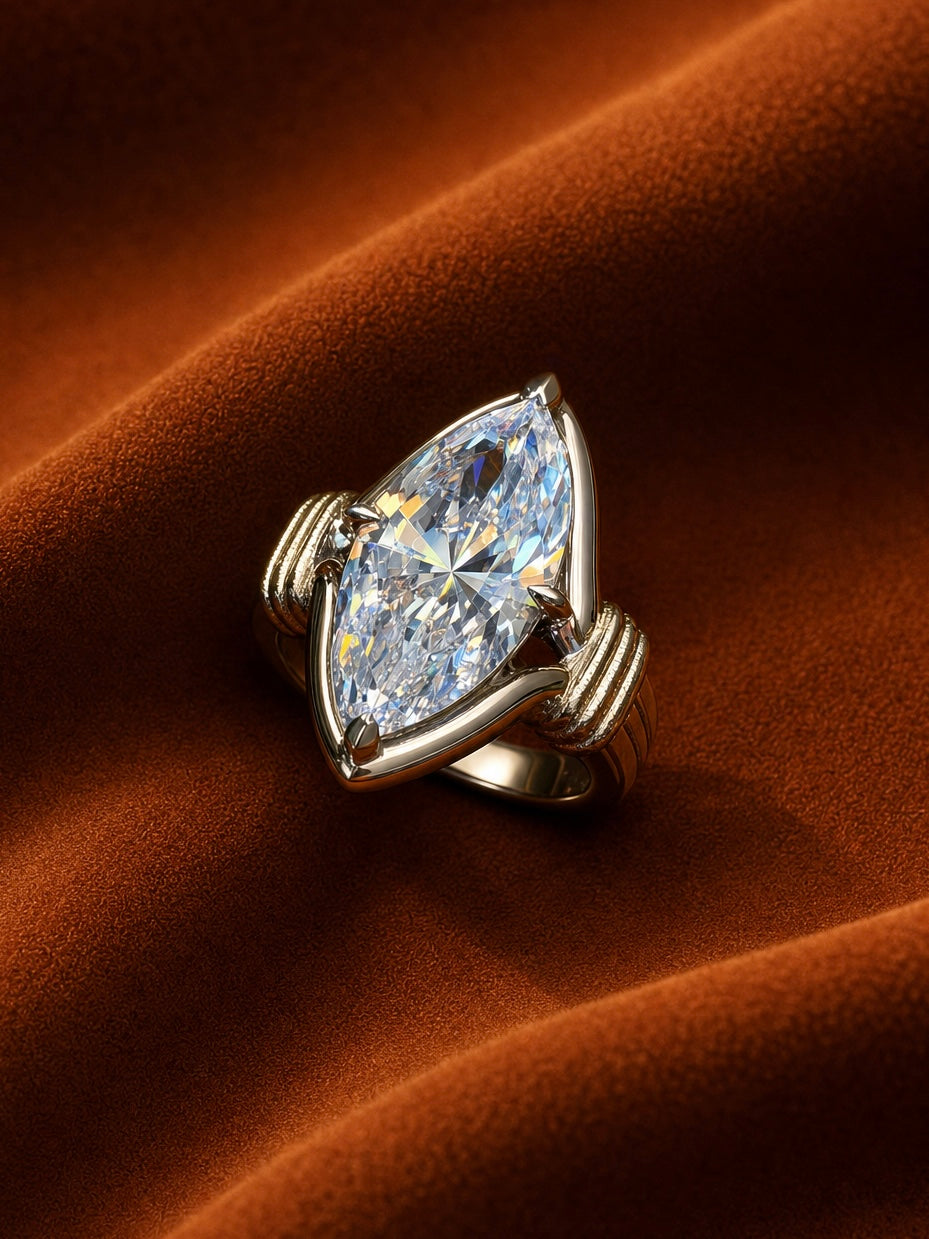 Marquise Trellis Cocktail Ring