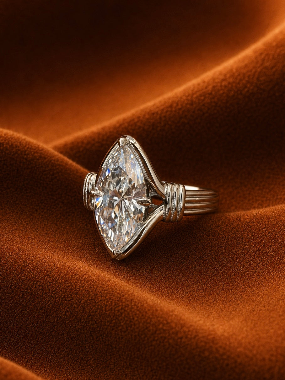 Marquise Trellis Cocktail Ring