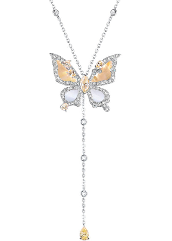 Butterfly Bloom Y Necklace