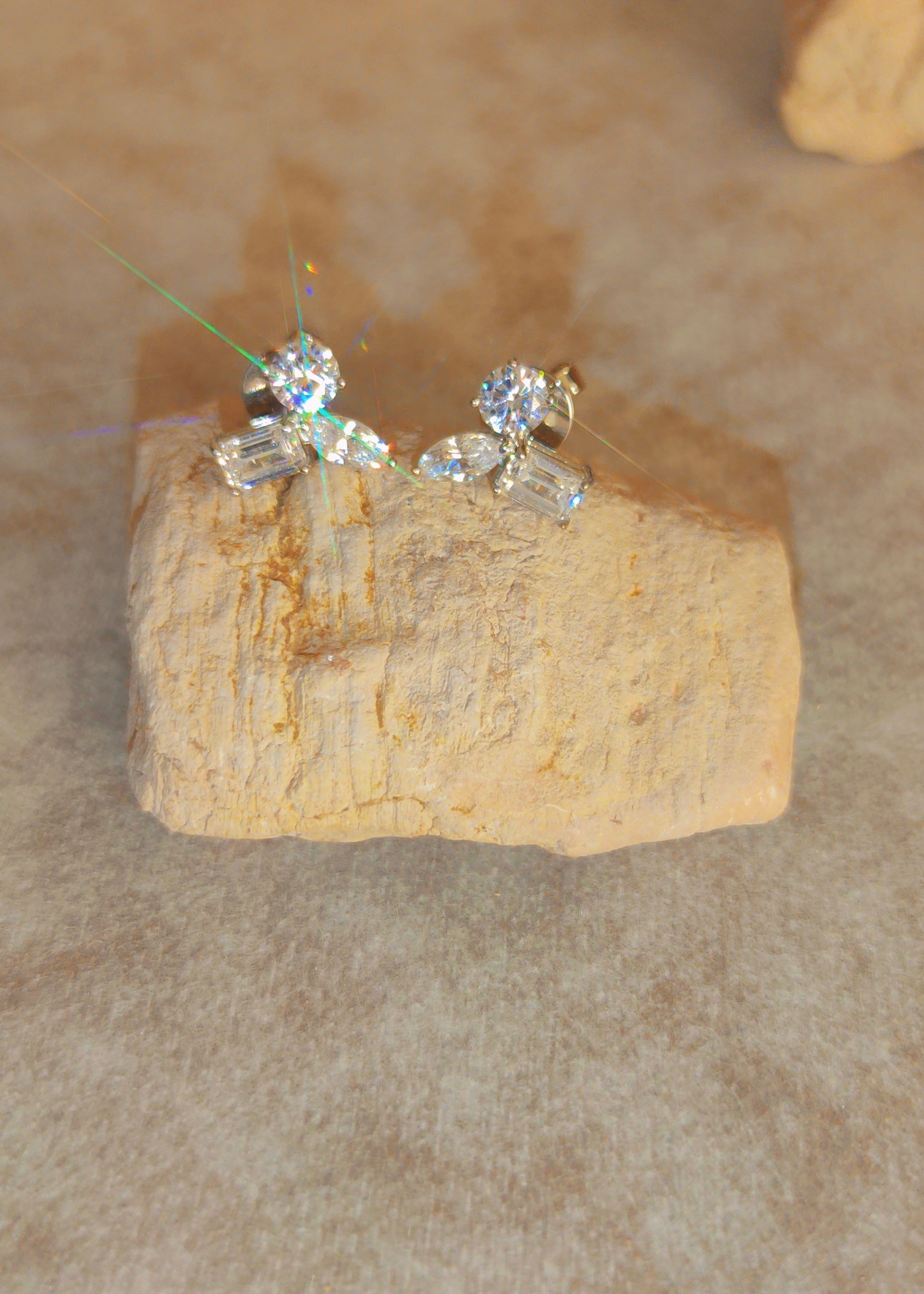 Prism Cluster Studs