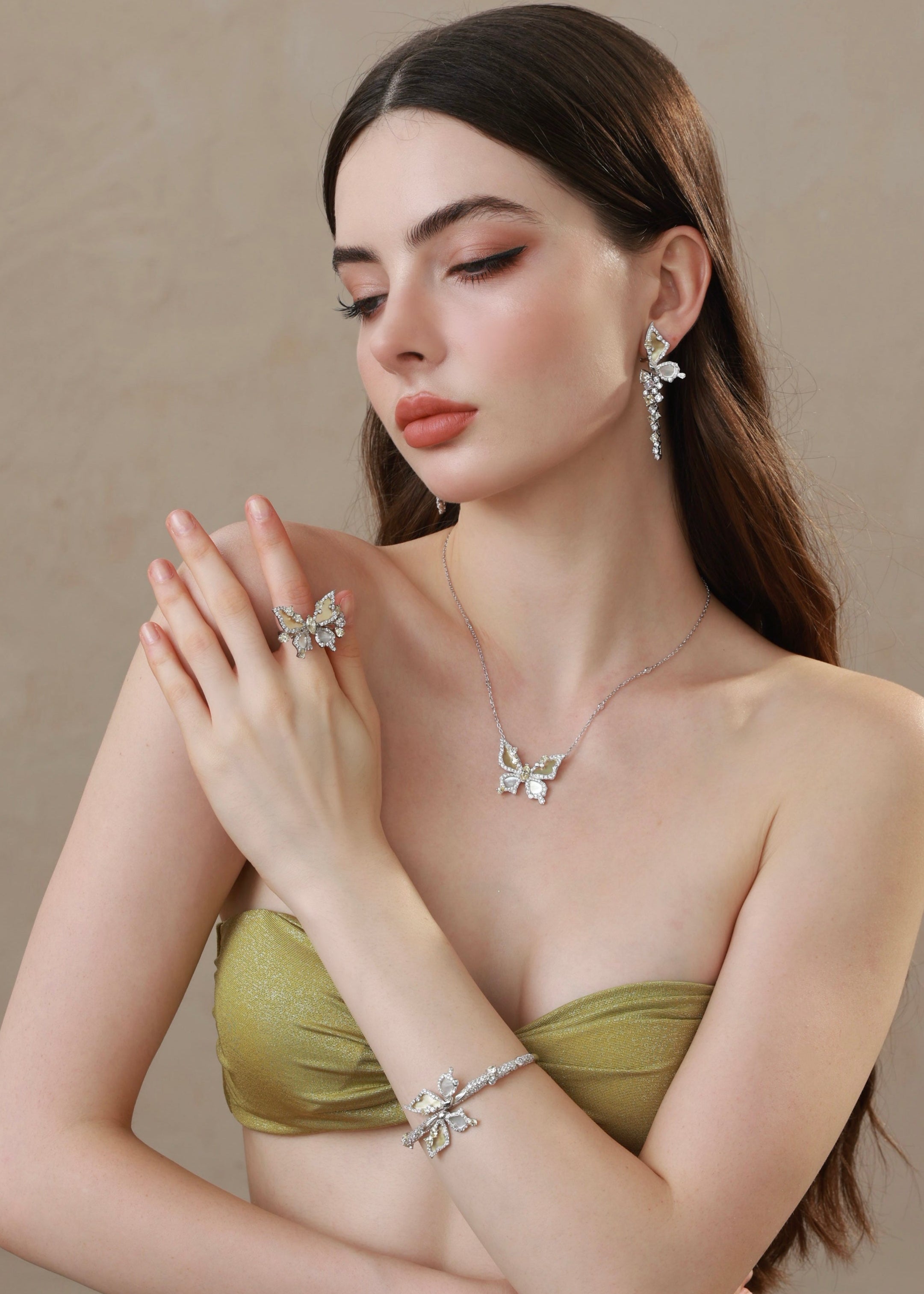 Butterfly Bloom Pendant Necklace