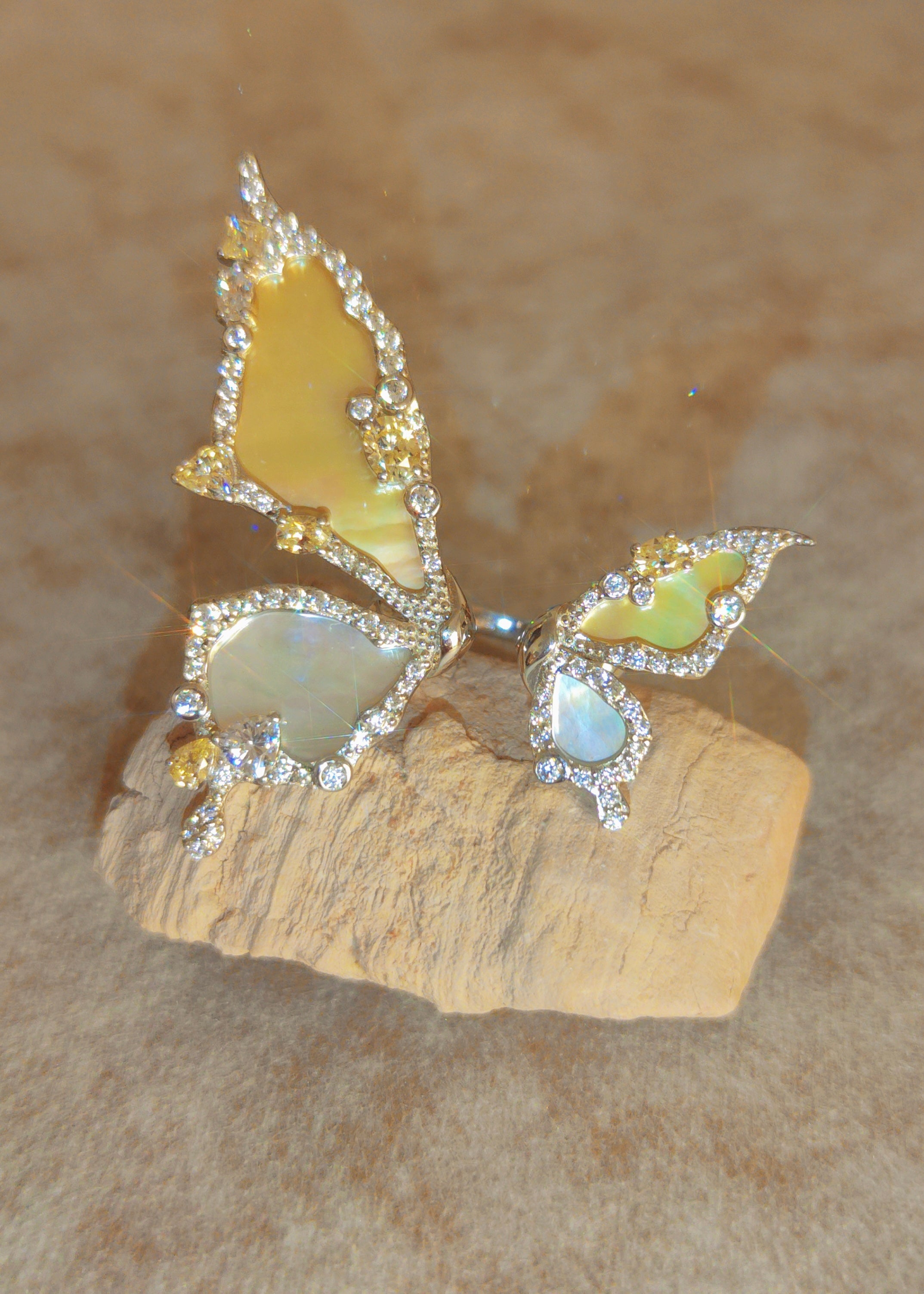 Butterfly Bloom Poppy Ring