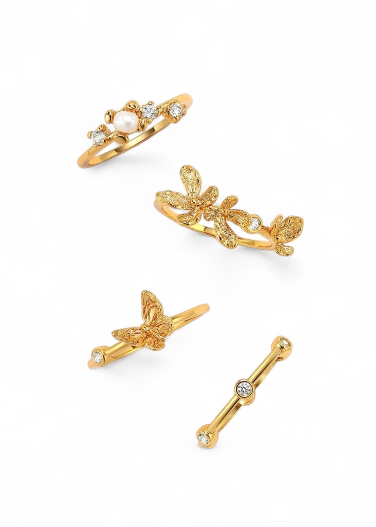 Butterfly Dusk Ring Set