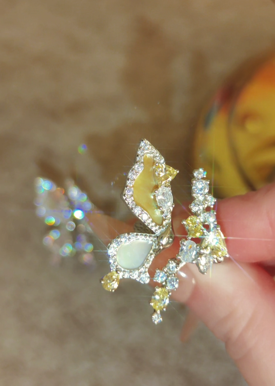 Butterfly Bloom Rose Ring