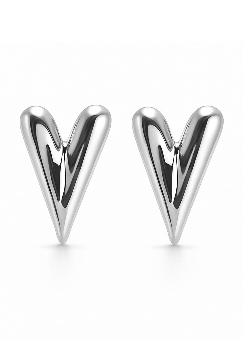 Halo Heart Studs