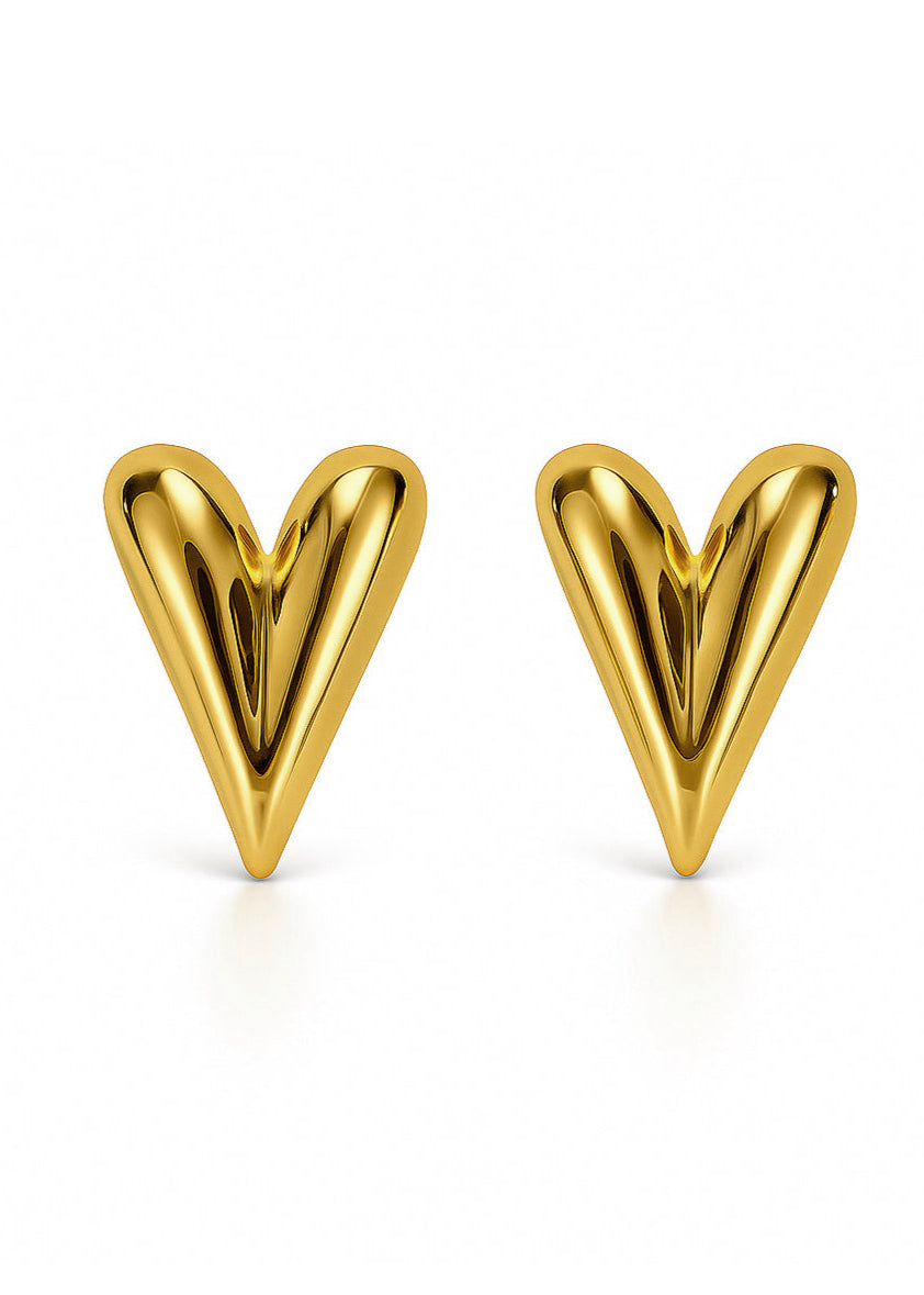 Halo Heart Studs
