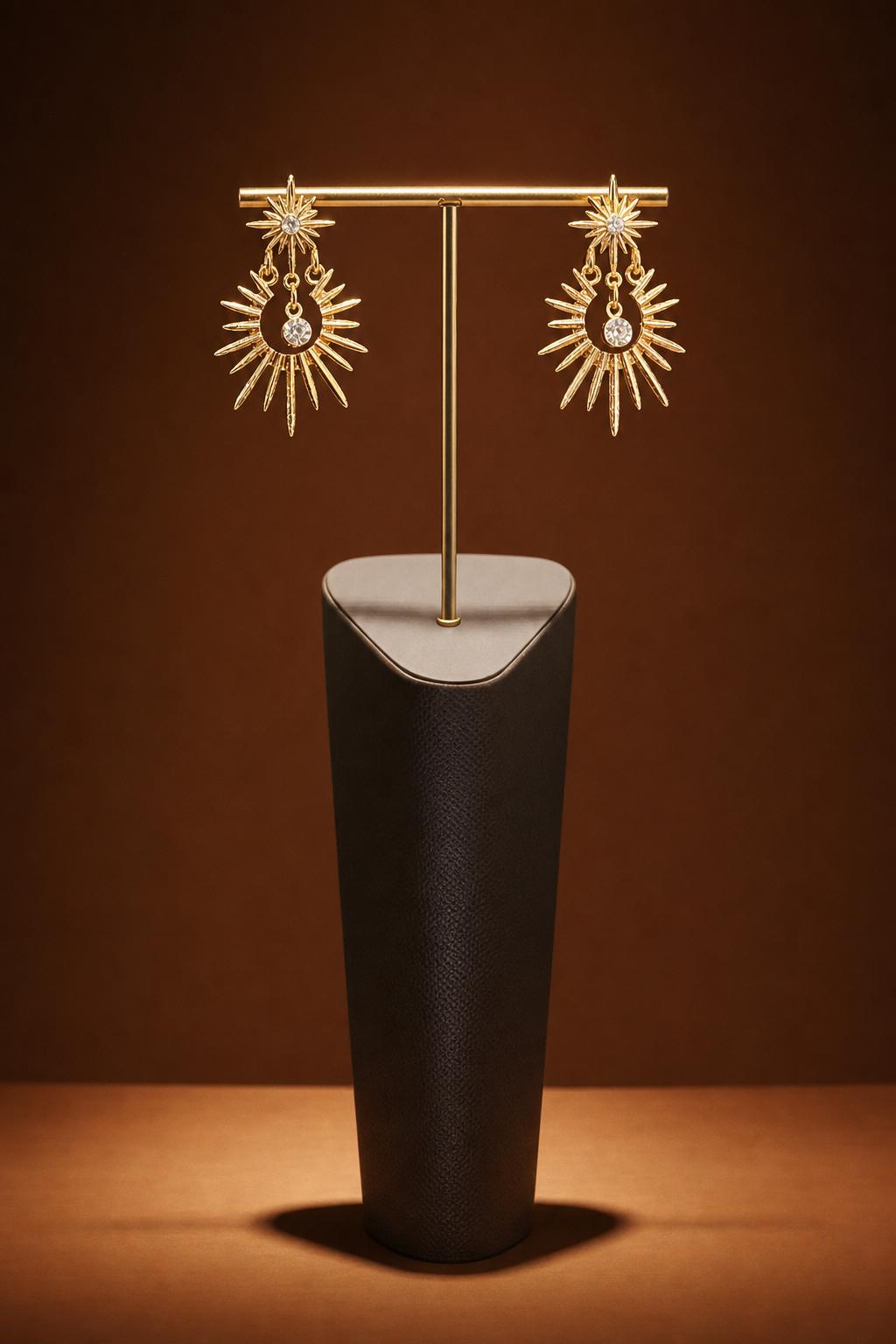 Sunburst Drop Earrings
