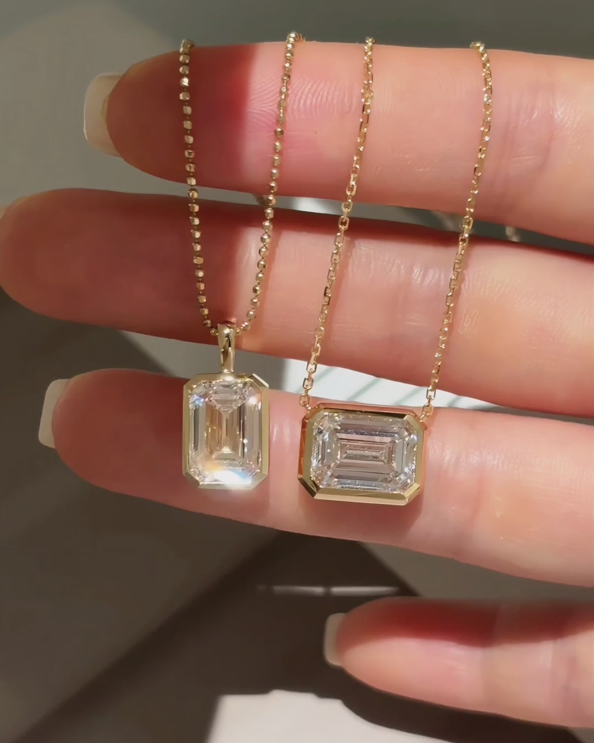 Tete Bezel Necklace by MONICONIC