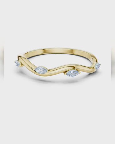 Marquise Wave Band by MONICONIC