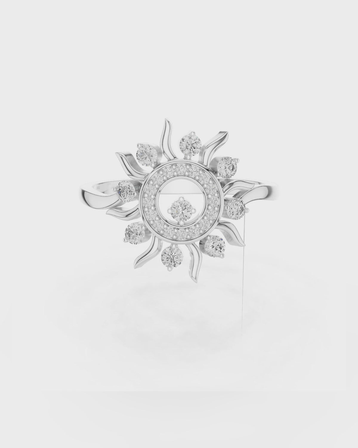 Sunburst Halo Ring by MONICONIC