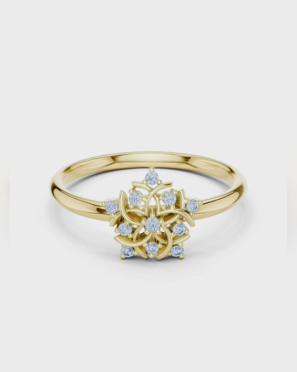 Floral Rosette Ring by MONICONIC